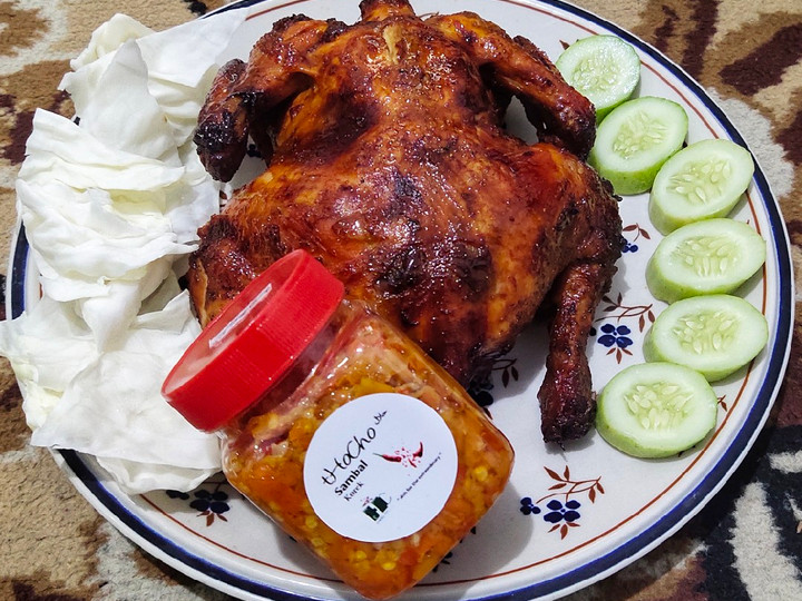 Bagaimana Membuat Ayam Panggang oven with sambal korek Irit Anti Gagal