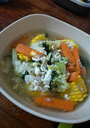 Foto resep Sup jagung brokoli