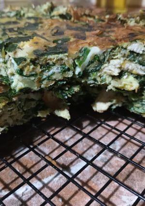 Una foto de Budín de Espinacas y Pollo #fácil #riquísimo #delantalglobal2024