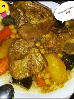 صورة لوصفة كسكس مرق احمر باللحم🇩🇿 😋 كسكس الغالي🍓