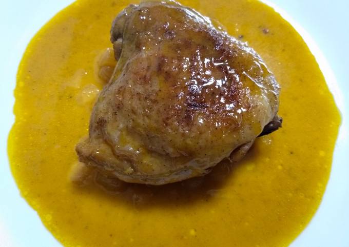 Recipe of Ultimate Spiced chicken with mango, pineapple, and coconut