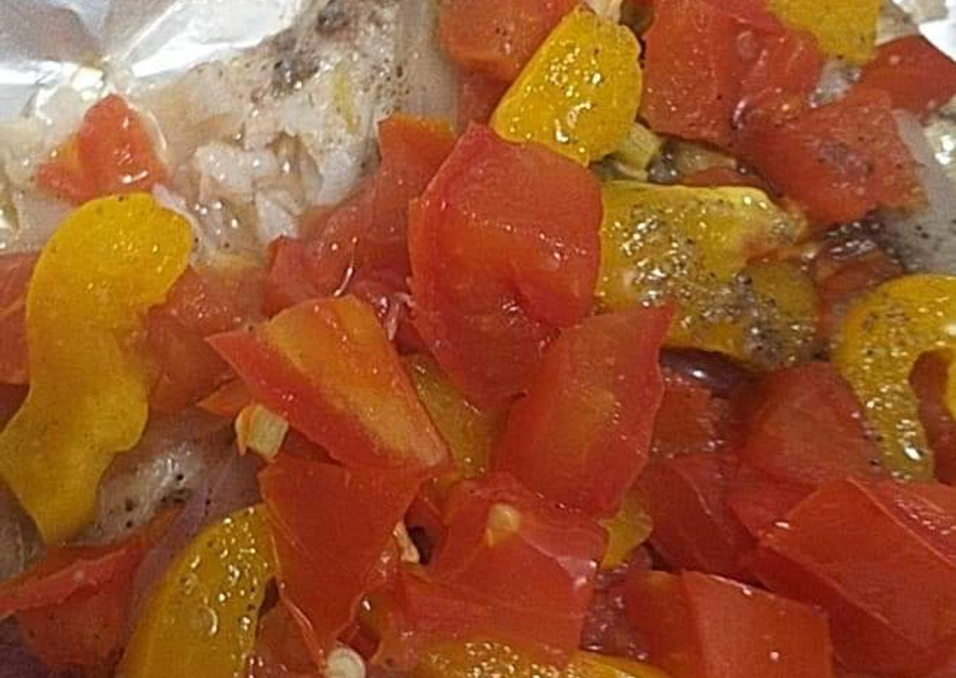 Filete de pescado empapelado