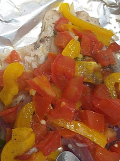 Una foto de Filete de pescado empapelado