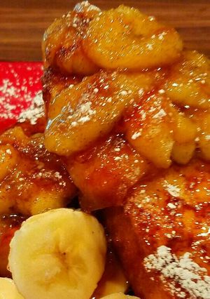 A picture of Mike's Faux Bananas Foster French Toast.
