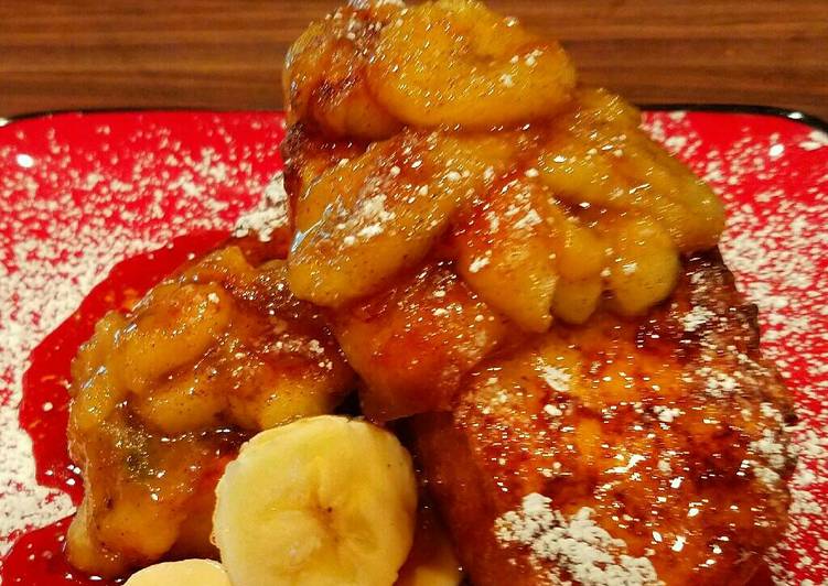 Recipe of Quick Mike&#39;s Faux Bananas Foster French Toast