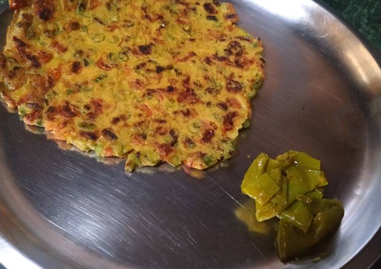 Recipe of Great Oats besan mix veg chella Cooking Basics for Newbies