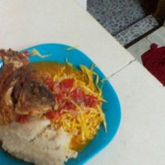 A picture of Stewed fish and Steamed Cabbage.