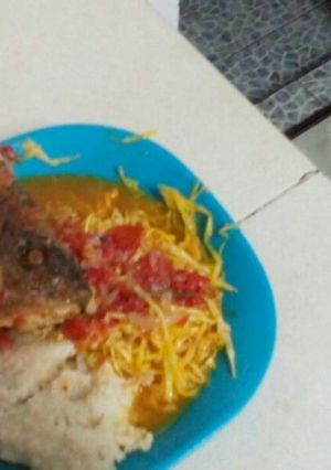 A picture of Stewed fish and Steamed Cabbage.