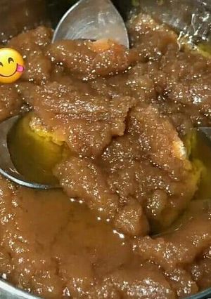 A picture of Aata Halwa.