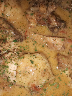 Una foto de Pollo a la crema