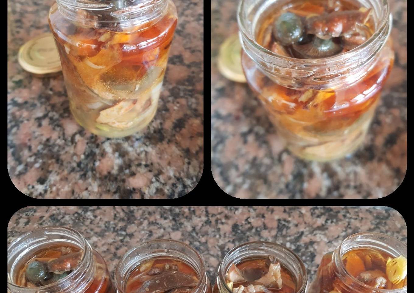 Hongos deliciosos o "cobre" en escabeche. #delantaldorado