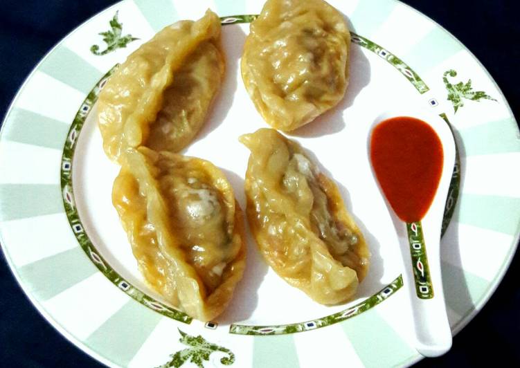 Recipe of Perfect Schezwan Noodle Momos