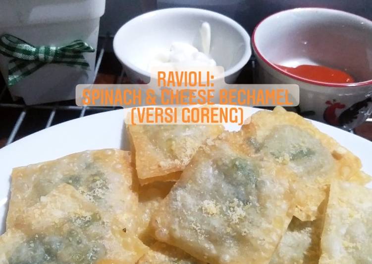 Resep Ravioli: Spinach &amp; cheese Bechamel (versi Goreng) Anti Gagal