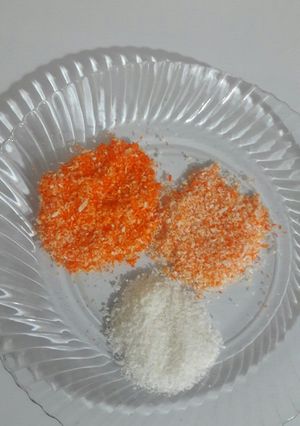 عکسی از دستور رنگی کردن پودر نارگیل