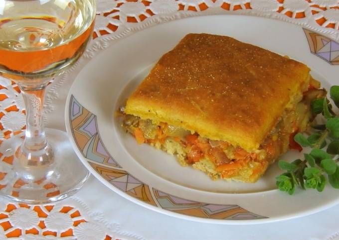 Fasting Vegetable Pie with Easy Homemade Dough Recipe