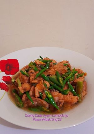 Foto resep Oseng Dada Ayam Lombok Ijo