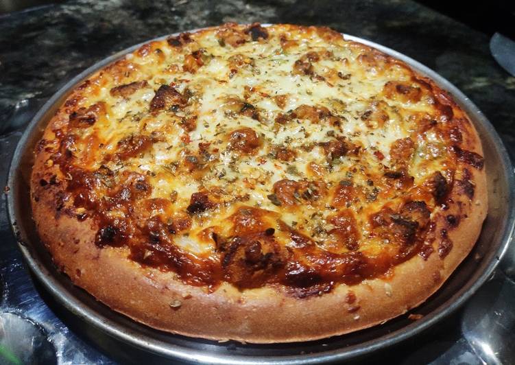 Recipe of Super Quick Homemade Chicken Pizza without oven