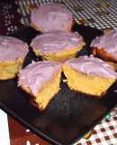 Mini-budín integral de mandarina y zanahoria