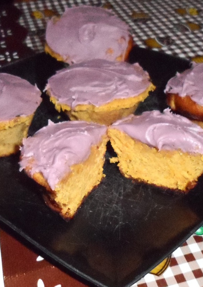 Una foto de Mini-budín integral de mandarina y zanahoria