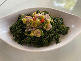 Daun pepaya sambal matah