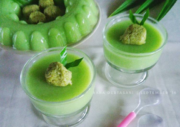 Bagaimana Menyiapkan Puding Tapai Ketan Hijau yang Enak Banget
