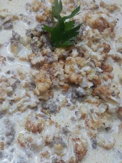 صورة لوصفة زهرة (قرنبيط) بالطحينية