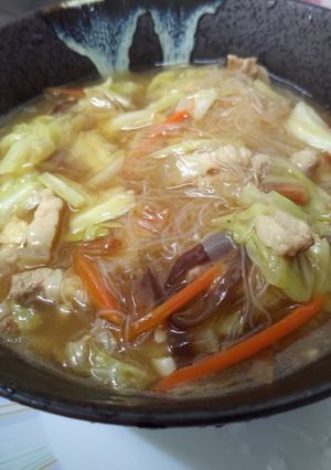 米粉肉絲羹 的食譜成品照片