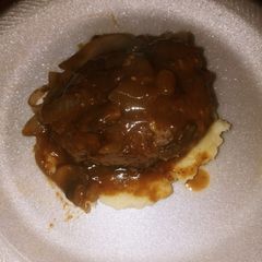 A picture of Homemade Smothered Hamburger Patties.