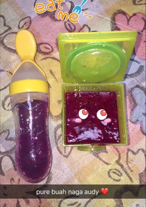 Foto resep Mpasi pure buah naga ala mio