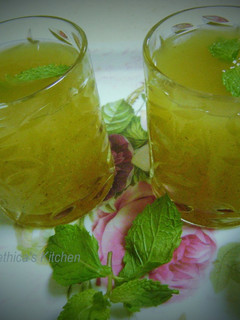 A picture of Aam Panna (Raw Mango Drink).