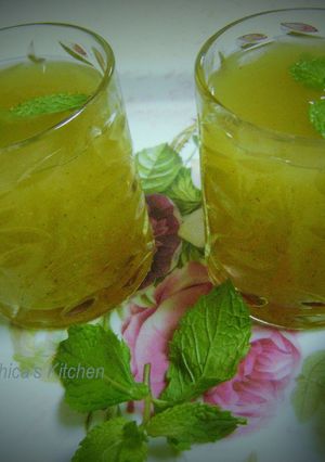 A picture of Aam Panna (Raw Mango Drink).