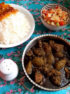 عکسی از دستور خورش چغاله بادام