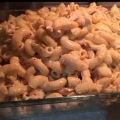 A picture of Chicken Macroni salad.