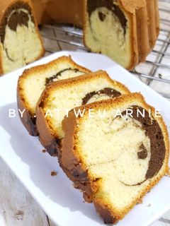 Foto resep Resep bolu marmer cake / bolu jadul super enak lembuuut banget