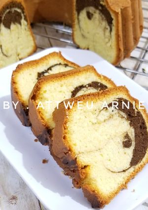 Foto resep Resep bolu marmer cake / bolu jadul super enak lembuuut banget
