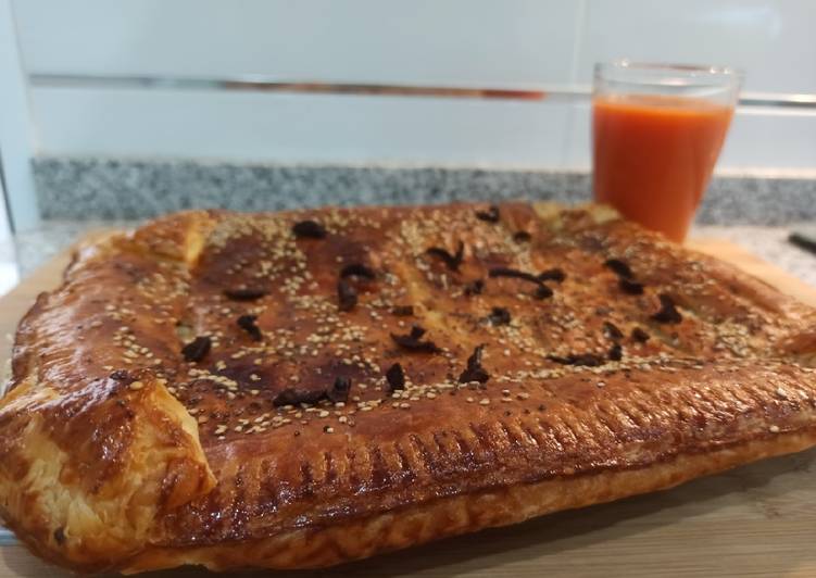 Empanada de espinacas, requesón y pavo 🍴🥟