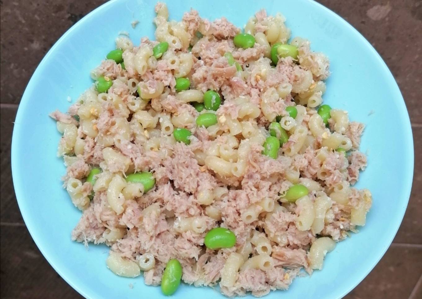 Pasta con atún y edamames 🍝