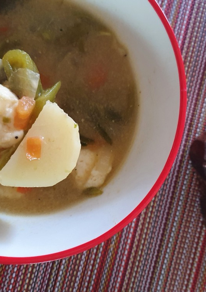 Una foto de Caldo de queso sonorense