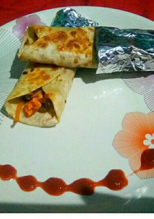 A picture of Paneer Frankie.