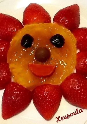 Φωτογραφία της συνταγής Φραουλένιος 🍓 ηλίανθος 🌻 (Παιδικό πρωινό)