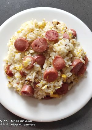 A picture of Chicken Sausage Fried Rice.