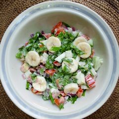 A picture of Banana salad.