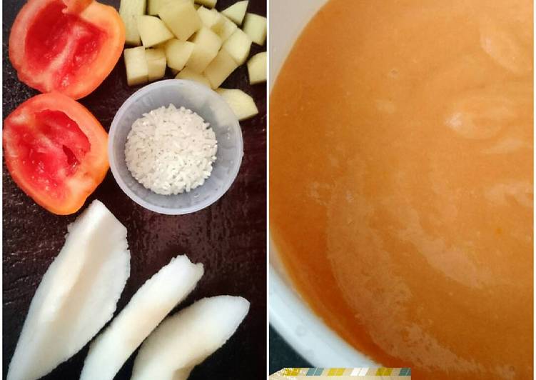 Resep: MPASI - 7M+ Bubur Kentang Tomat yang Renyah