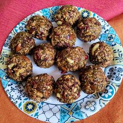 Dry Fruits and Sesame seeds Ladoos A picture of Dry Fruits and Sesame seeds Ladoos.