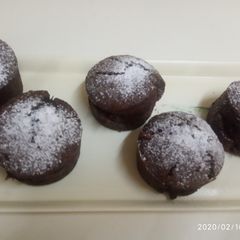 Dark chocolate muffins A picture of Dark chocolate muffins.