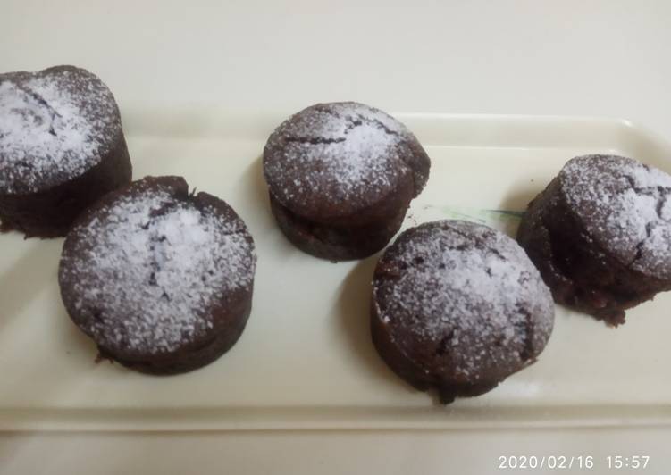 Recipe of Quick Dark chocolate muffins