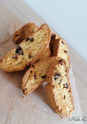Φωτογραφία της συνταγής Biscotti με cranberries και ξηρούς καρπούς...!
