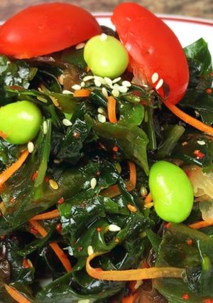รูปของ ยำสาหร่ายวากาเมะ Wagame Seaweed Salad