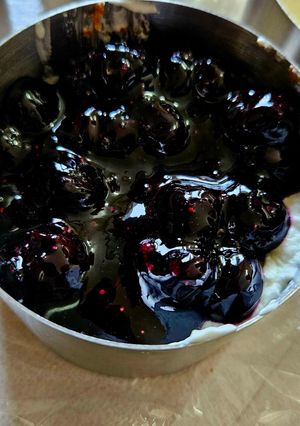 A picture of Blueberry Cheesecake.