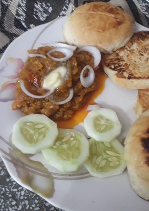A picture of Pav bhaji.